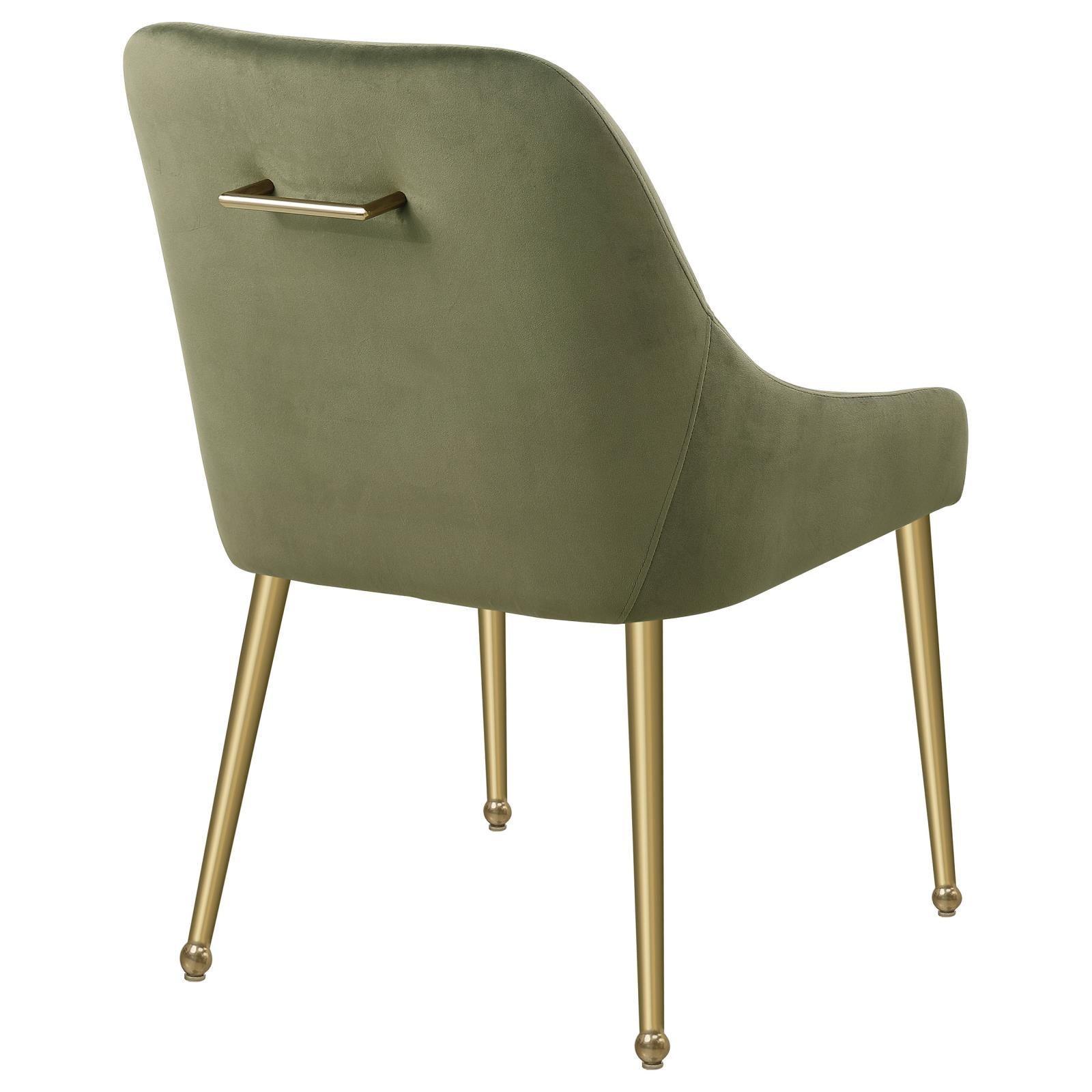 Mayette Parsons Wingback Dining Side Chairs Olive (Set Of 2) 107572 - Ella Furniture