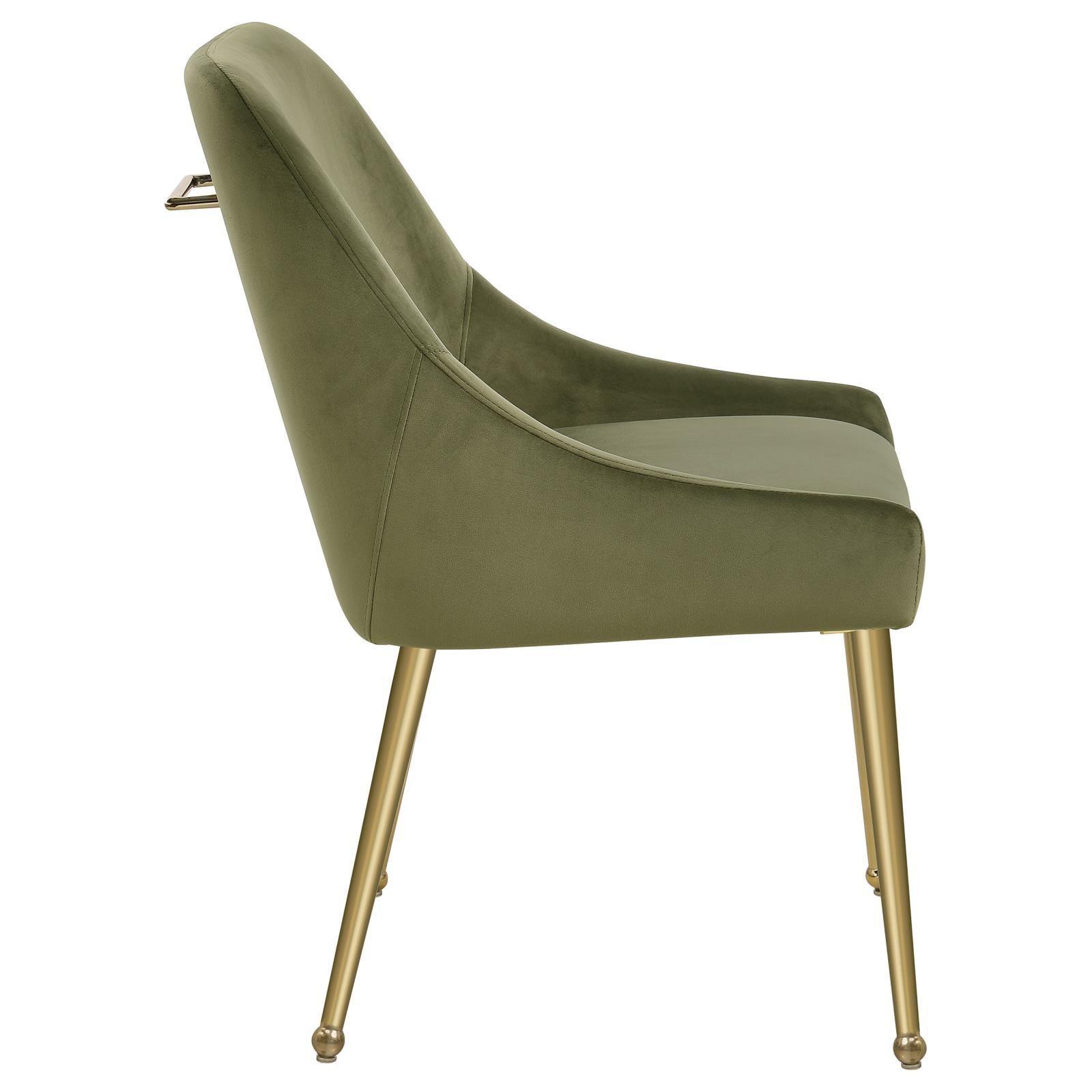 Mayette Parsons Wingback Dining Side Chairs Olive (Set Of 2) 107572 - Ella Furniture