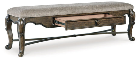 Maylee Dark Brown 63" Dining Bench - Ella Furniture