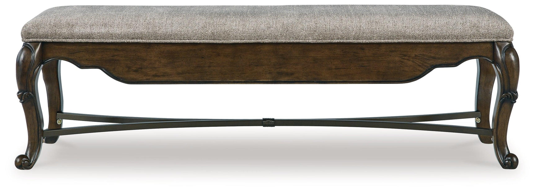 Maylee Dark Brown 63" Dining Bench - Ella Furniture