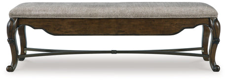 Maylee Dark Brown 63" Dining Bench - Ella Furniture