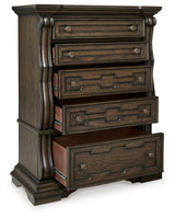 Maylee Dark Brown Chest Of Drawers - Ella Furniture