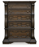 Maylee Dark Brown Chest Of Drawers - Ella Furniture