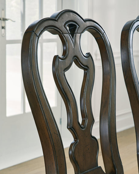Maylee Dark Brown Dining Chair - Ella Furniture
