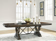 Maylee Dark Brown Dining Extension Table - Ella Furniture