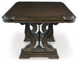 Maylee Dark Brown Dining Extension Table - Ella Furniture
