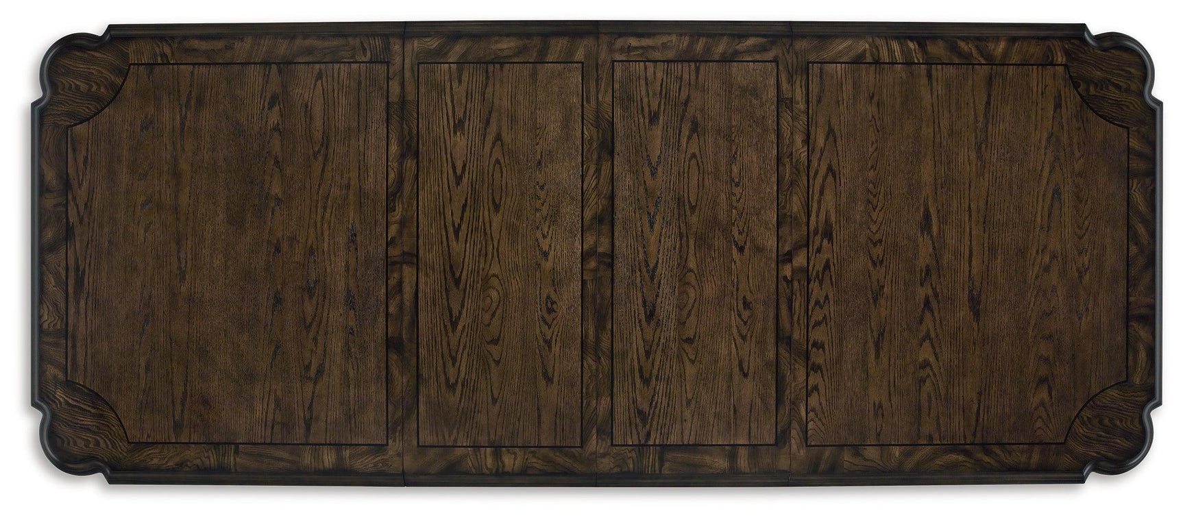 Maylee Dark Brown Dining Extension Table - Ella Furniture