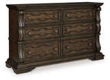 Maylee Dark Brown Dresser - Ella Furniture