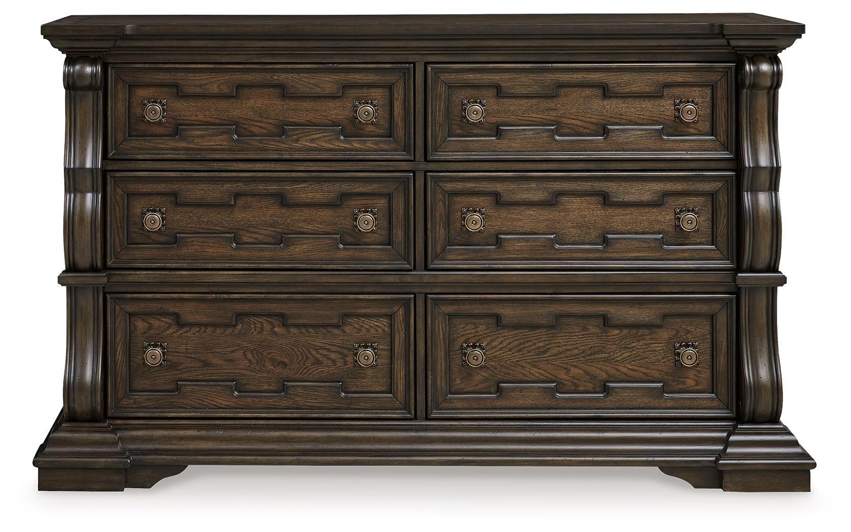 Maylee Dark Brown Dresser - Ella Furniture