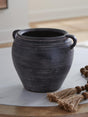 Meadie Distressed Black Vase from Ella Furniture