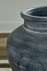 Meadie Distressed Blue Vase A2000629 - Ella Furniture