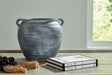 Meadie Distressed Blue Vase - Ella Furniture