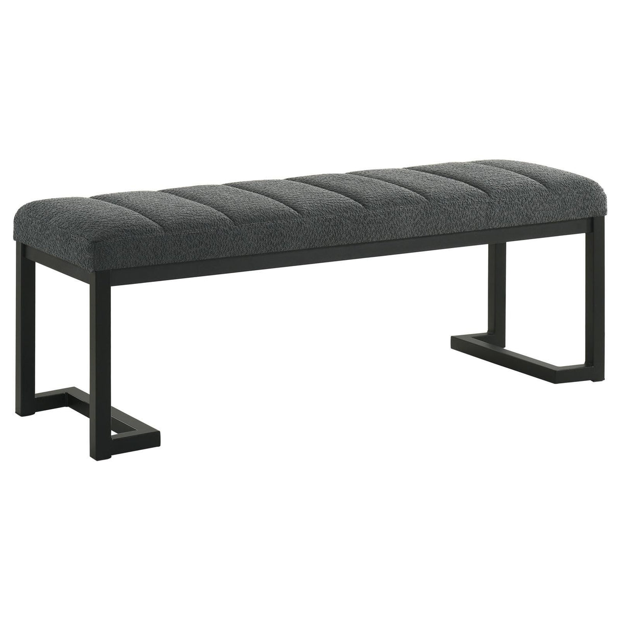 Mesa Upholstered Entryway Accent Bench Charcoal 907516 - Ella Furniture