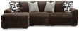 Midnight-Madness Chocolate 3-Piece Sectional with Chaise from Ella Furniture