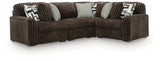 Midnight-Madness Chocolate 4-Piece Sectional from Ella Furniture