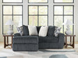Midnight-Madness Gunmetal 2-Piece Sectional with Chaise from Ella Furniture