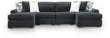 Midnight-Madness Gunmetal 4-Piece Double Chaise Sectional from Ella Furniture