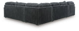 Midnight-Madness Gunmetal 4-Piece Sectional with Chaise view 3
