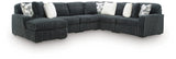 Midnight-Madness Gunmetal 6-Piece Sectional with Chaise from Ella Furniture
