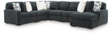 Midnight-Madness Gunmetal 6-Piece Sectional with Chaise from Ella Furniture