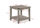 Milton Light Brown Modern Contemporary Solid Wood And Veneers Cocktail Coffee Table - Ella Furniture