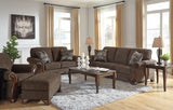 Miltonwood Teak Sofa, Loveseat, Chair And Ottoman - Ella Furniture