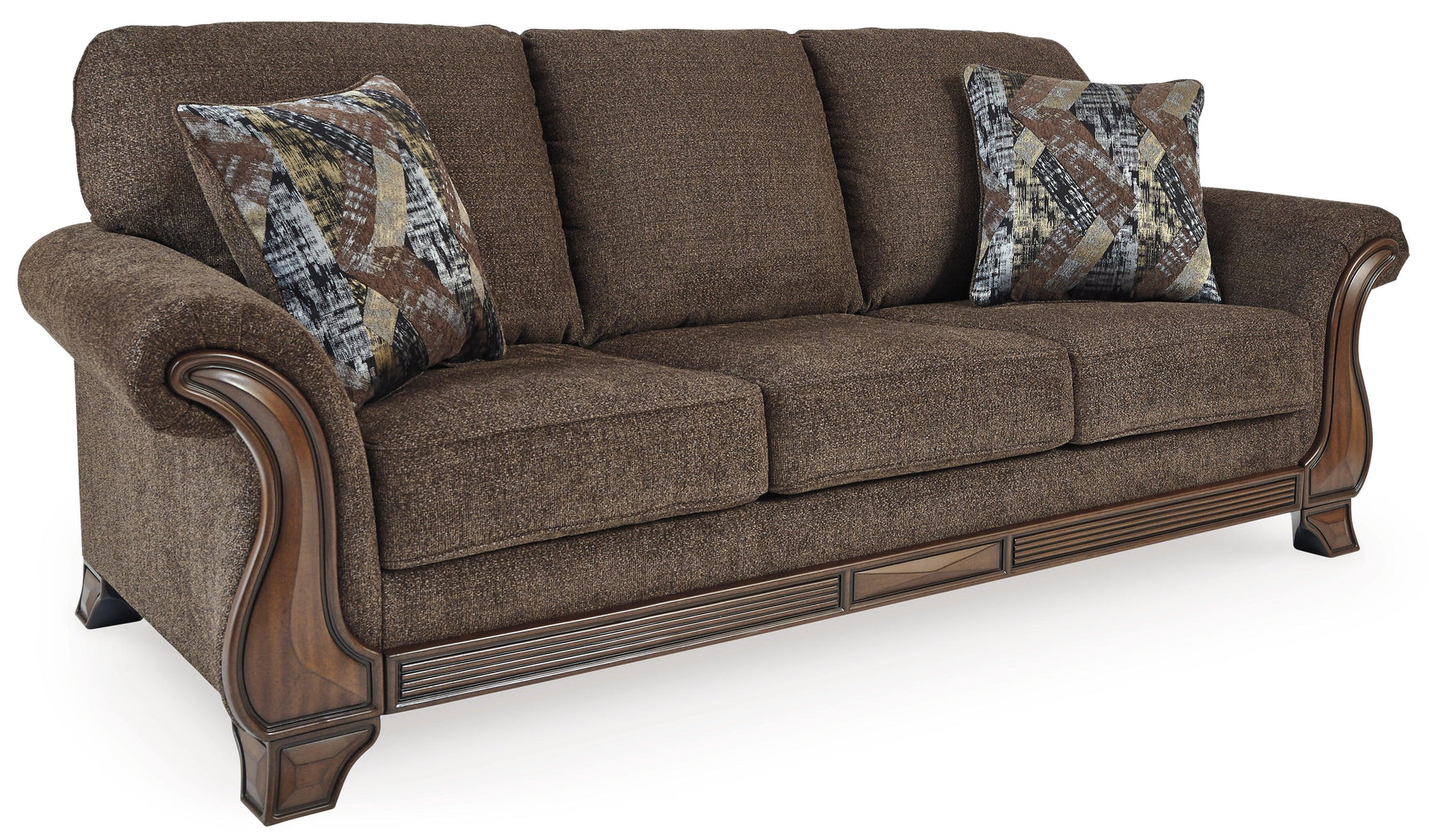 Miltonwood Teak Sofa, Loveseat, Chair And Ottoman - Ella Furniture