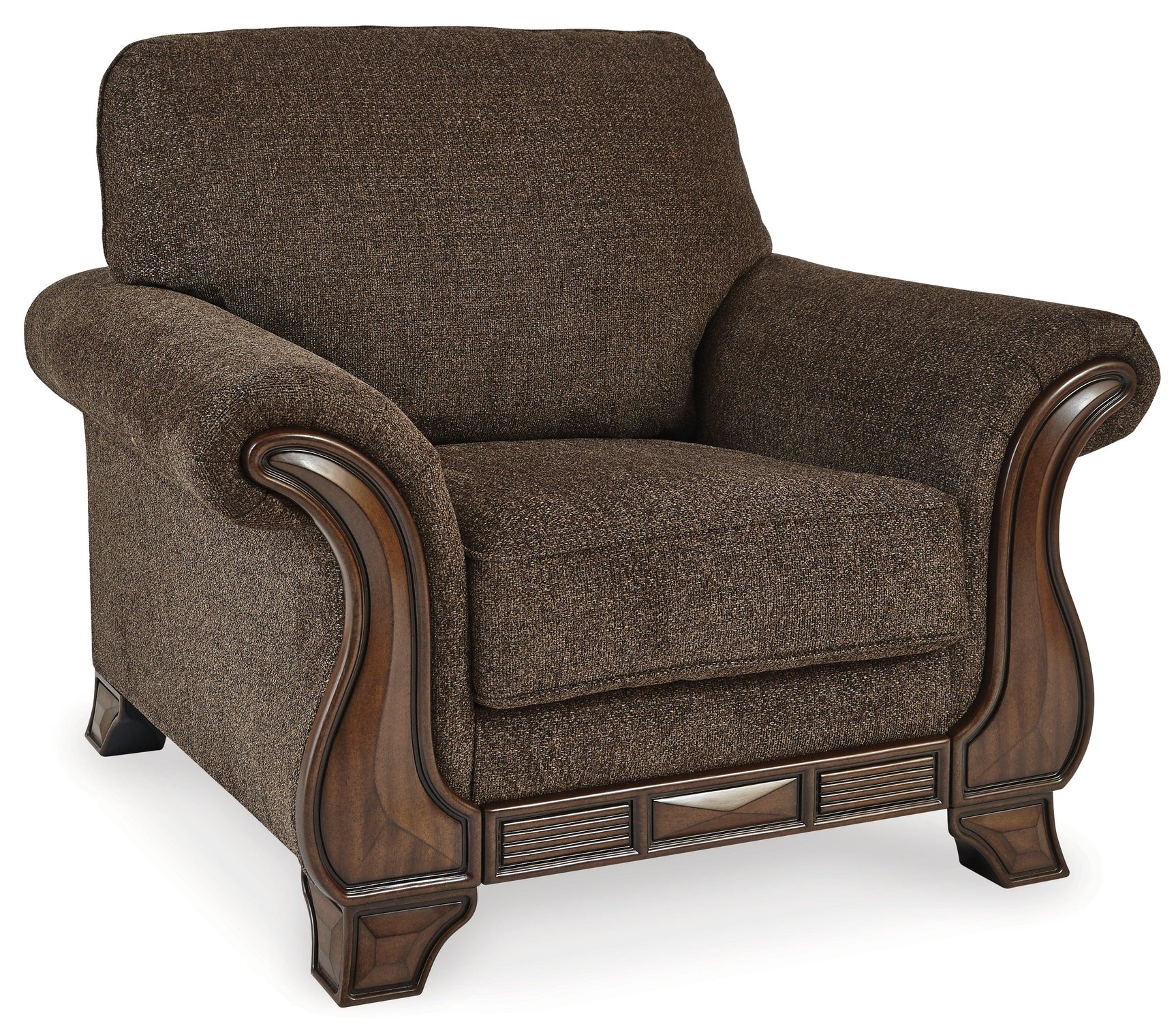 Miltonwood Teak Sofa, Loveseat, Chair And Ottoman - Ella Furniture