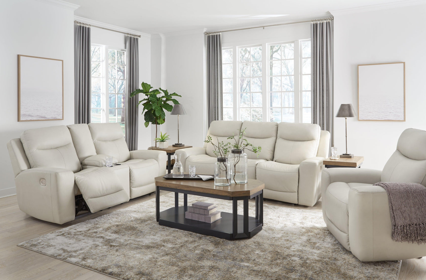 Mindanao Coconut Sofa, Loveseat And Recliner - Ella Furniture