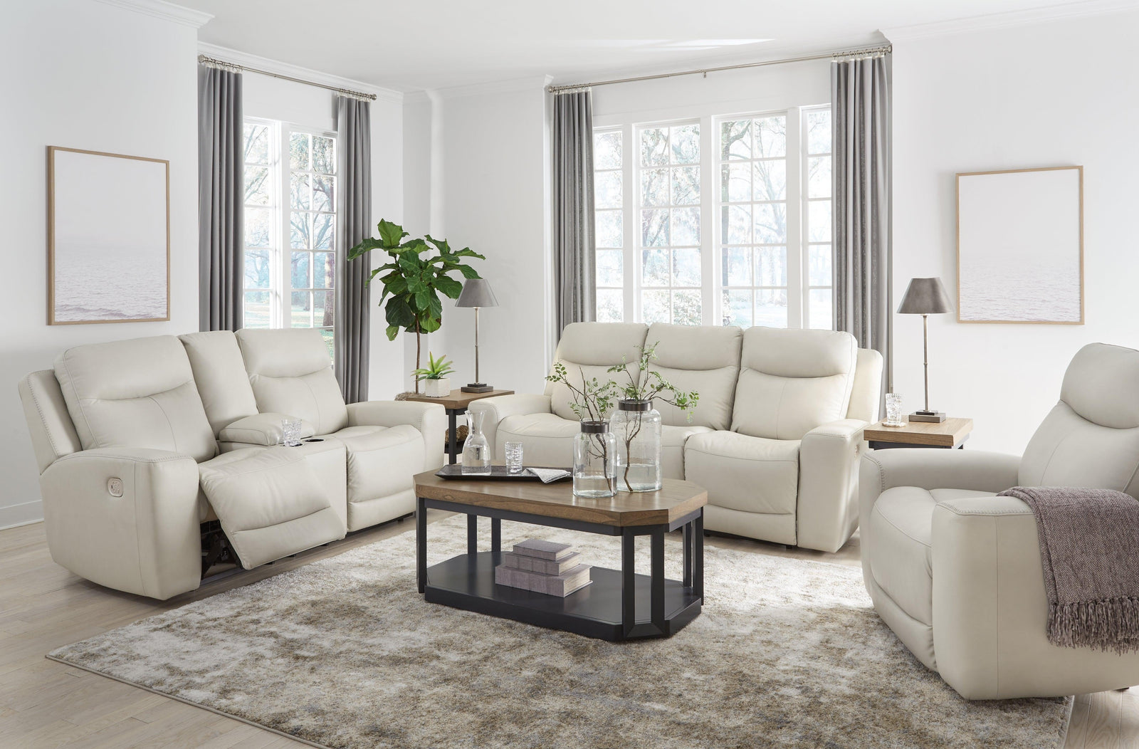 Mindanao Coconut Sofa, Loveseat And Recliner - Ella Furniture