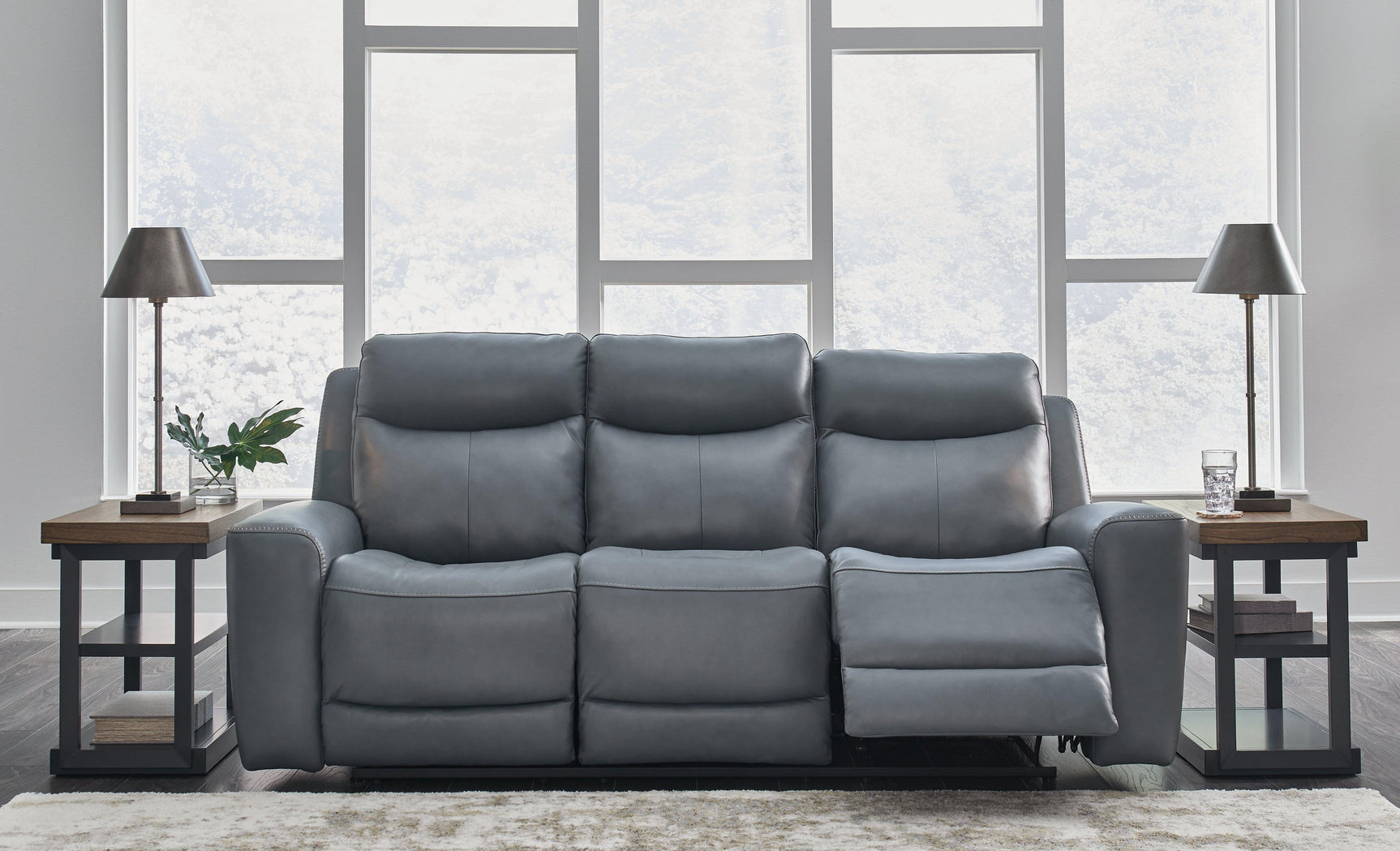 Mindanao Steel Sofa, Loveseat And Recliner - Ella Furniture