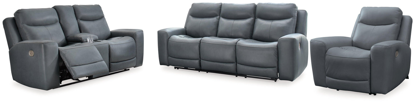 Mindanao Steel Sofa, Loveseat And Recliner - Ella Furniture