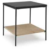 Minrich Black/natural Accent Table - Ella Furniture