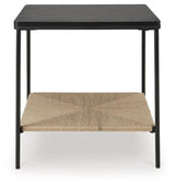 Minrich Black/natural Accent Table - Ella Furniture