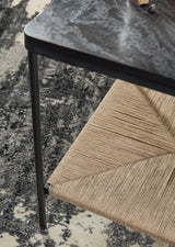 Minrich Black/natural Accent Table - Ella Furniture