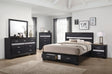 Miranda Storage Black Bedroom Set - Ella Furniture