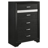 Miranda Storage Black Bedroom Set - Ella Furniture