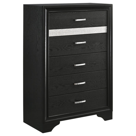 Miranda Storage Black Bedroom Set - Ella Furniture