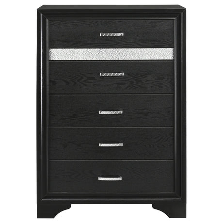 Miranda Storage Black Bedroom Set - Ella Furniture