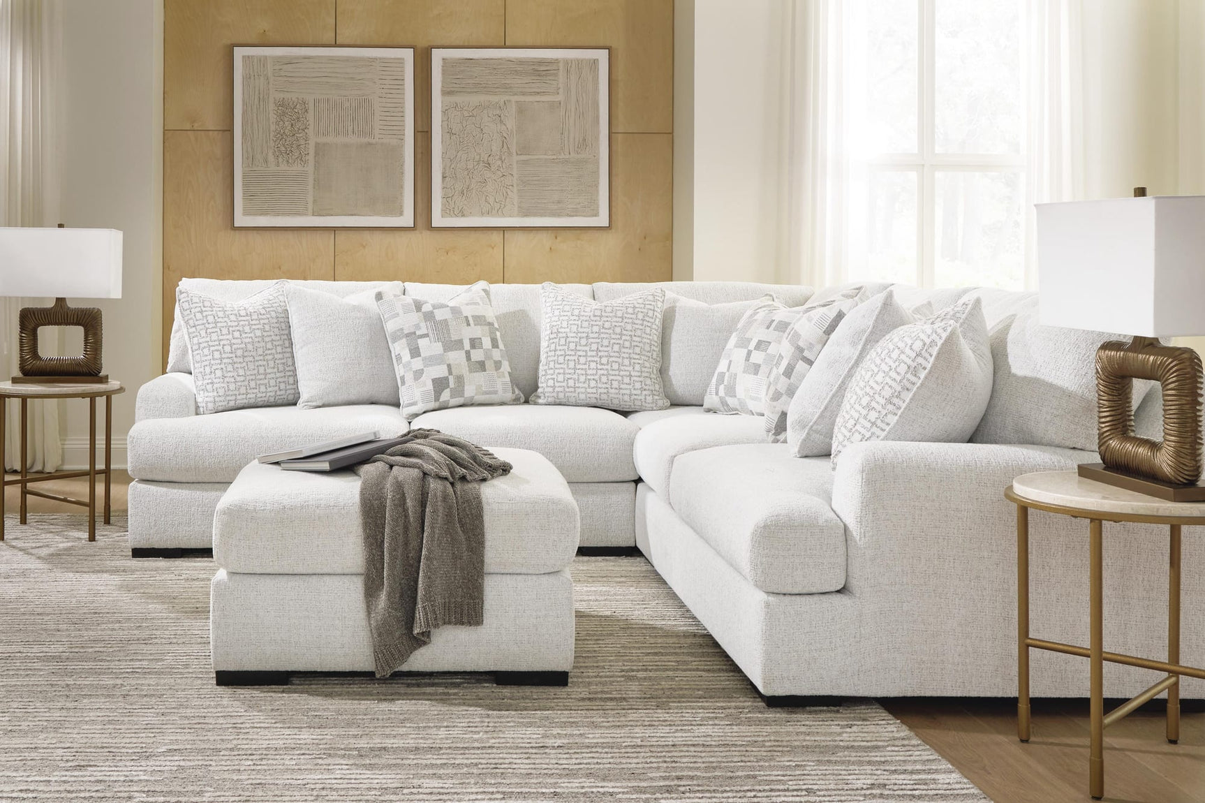 Misty-Lakes Chalk 3-Piece Sectional from Ella Furniture