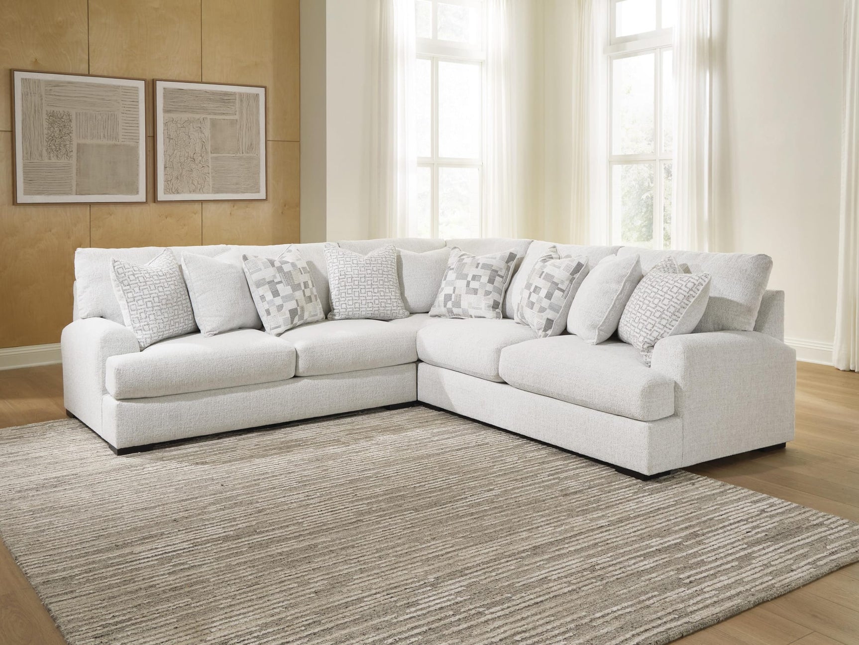 Misty-Lakes Chalk 3-Piece Sectional view 4