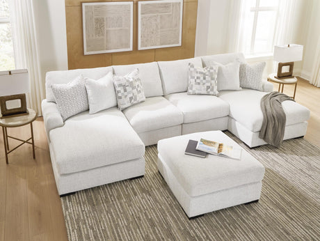 Misty-Lakes Chalk 4-Piece Double Chaise Sectional room view