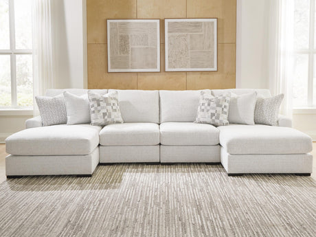 Misty-Lakes Chalk 4-Piece Double Chaise Sectional view 4