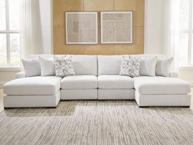 Misty-Lakes Chalk 4-Piece Double Chaise Sectional view 4