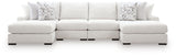 Misty-Lakes Chalk 4-Piece Double Chaise Sectional view 6
