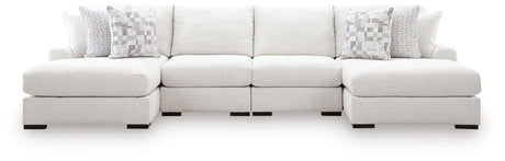 Misty-Lakes Chalk 4-Piece Double Chaise Sectional view 6