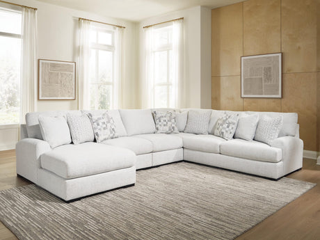 Misty-Lakes Chalk 5-Piece Sectional with Chaise from Ella Furniture