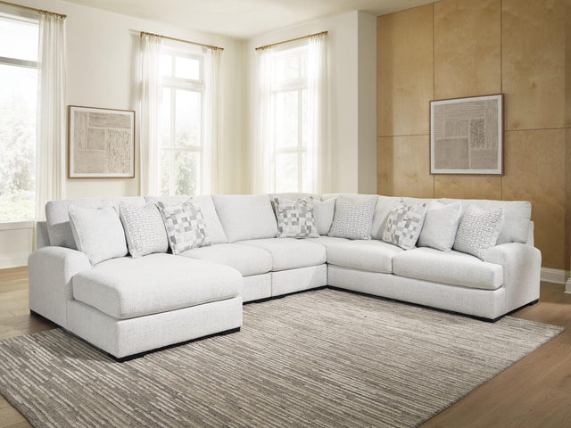 Misty-Lakes Chalk 5-Piece Sectional with Chaise from Ella Furniture