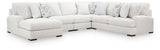 Misty-Lakes Chalk 5-Piece Sectional with Chaise view 3