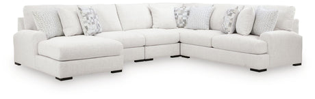 Misty-Lakes Chalk 5-Piece Sectional with Chaise view 3
